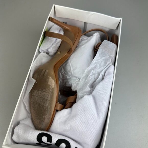 Schutz Aurora Mid Sandal in Brown - Picture 7 of 7